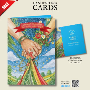 PERSONALISIERTE HANDFASTKARTE PAGAN CELTIC DROID KARTE