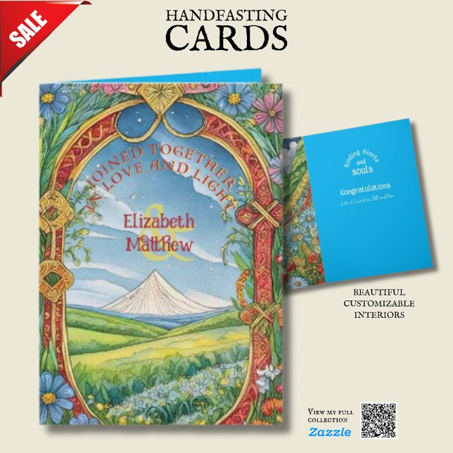 PERSONALISIERTE HANDFASTKARTE PAGAN CELTIC DROID KARTE (Von Creator hochgeladen)