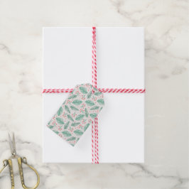 Personalisierte handgezeichnete Kiefernzweige Geschenkanhänger