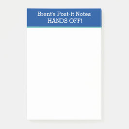PERSONALISIERTE HANDS AUS POST-IT-HINWEISEN POST-IT KLEBEZETTEL