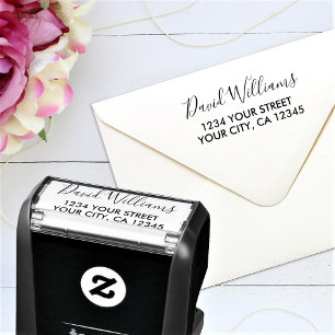 Personalisierte Handschrift Name Rücksendeadresse Permastempel