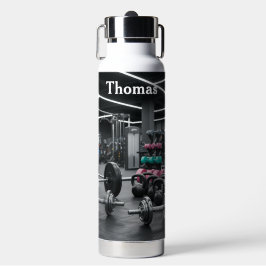 Personalisierte Hanteln Trinkflasche
