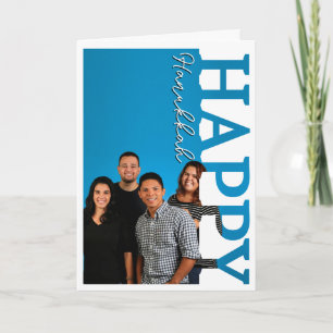 Personalisierte Hanukkah-Grußkarte mit Foto Karte