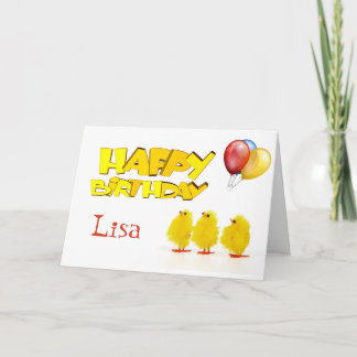 Personalisierte Happy Birthday Card Karte