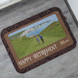 Personalisierte Happy Retirement Geschenke für Mam Badematte
