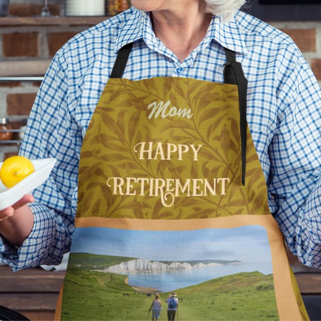 Personalisierte Happy Retirement Geschenke für Mam Schürze (Von Creator hochgeladen)