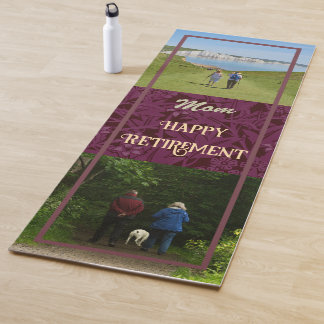 Personalisierte Happy Retirement Geschenke für Mam Yogamatte
