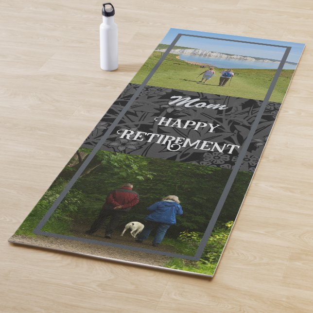 Personalisierte Happy Retirement Geschenke für Mam Yogamatte (Beispiel)