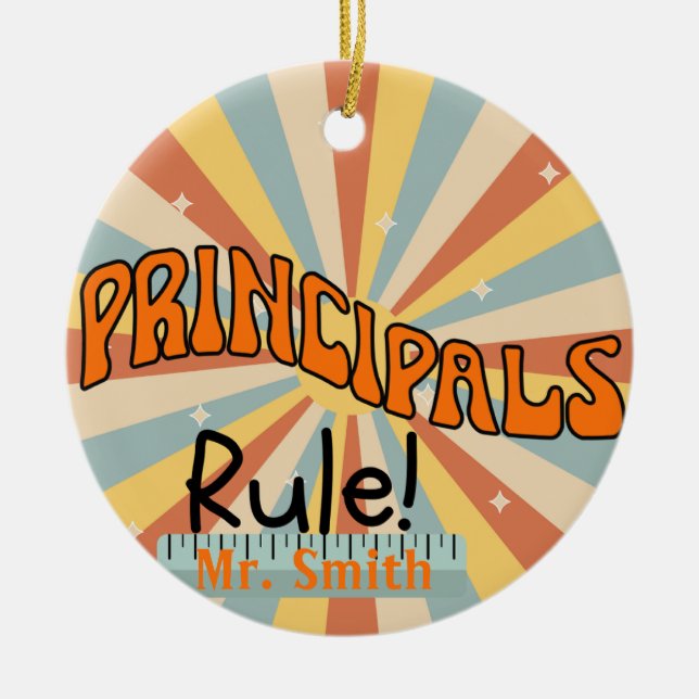 Personalisierte Hauptakteure Weihnachten Keramik Ornament (Vorne)