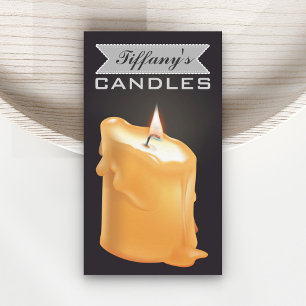 Personalisierte, hausgemachte Kerzen  Handgefertig Visitenkarte