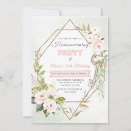 Personalisierte Haushaltserwärmung und Geburtstag Einladung