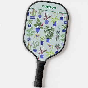 Personalisierte Hauspflanze Kaktus Sukkulente Gart Pickleball Schläger