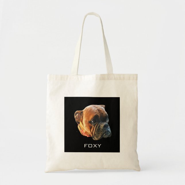 Personalisierte Haustier-Foto-HundeTaschen-Tasche Tragetasche (Vorne)