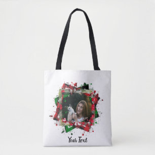 Personalisierte Haustiere Foto Weihnachten Tasche