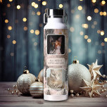 Personalisierte Haustiere Fotocollage Weihnachten Trinkflasche<br><div class="desc">Personalisierte Haustiere Fotocollage Weihnachten</div>