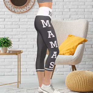 Personalisierte Haustiere Mamas Katzen Hochwaiste  Capri Leggings