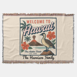 Personalisierte Hawaii-Wurfdecke Decke