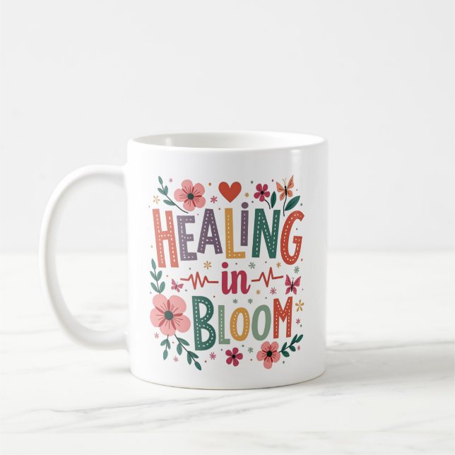 Personalisierte Heilung im blutärztlichen Blütenfr Kaffeetasse (Links)