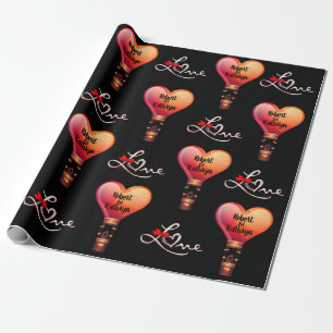 Personalisierte Heißluft-Ballone Geschenkpapier