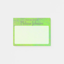 Personalisierte, helle Grüne Marmorkunst Post-it Klebezettel