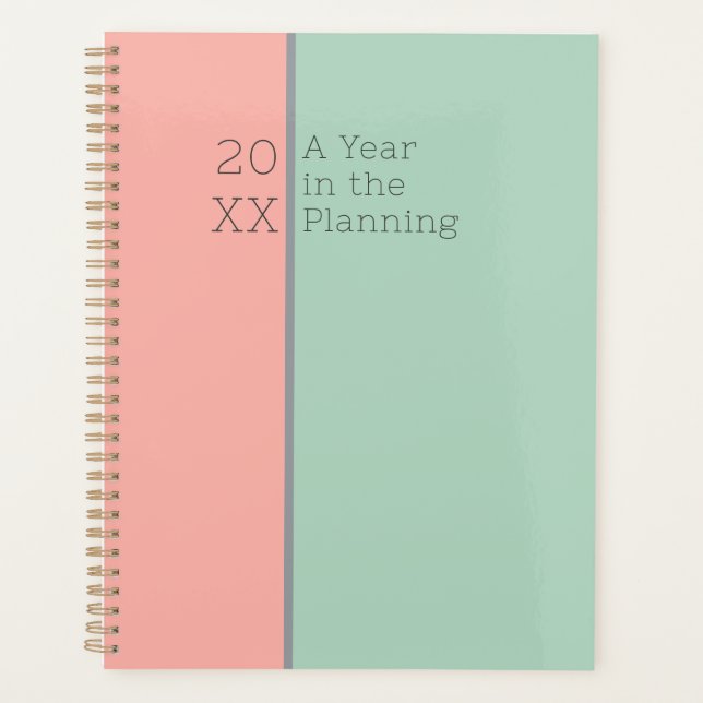 Personalisierte helle Pastete, weiche Pfirsich, Ds Planer (Vorderseite)