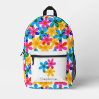 Personalisierte, helle und kühne Hippie-Blume