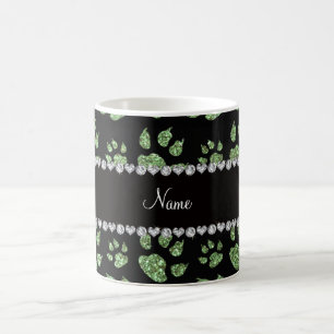 Personalisierte hellgrüne kaffeetasse