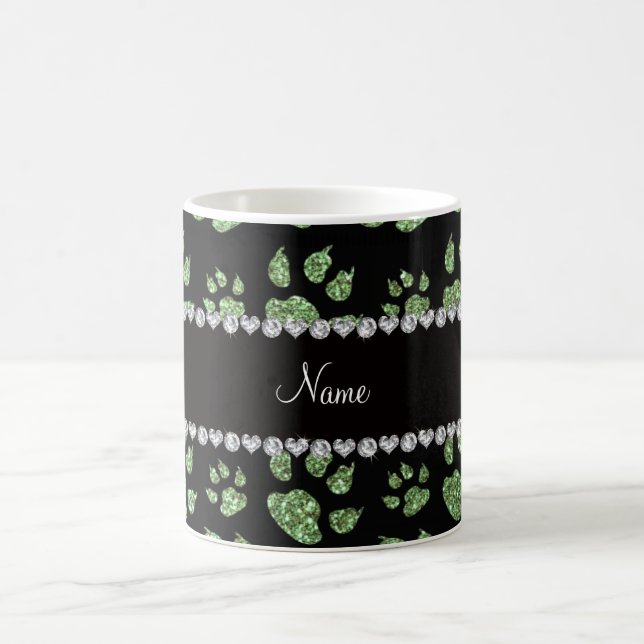 Personalisierte hellgrüne kaffeetasse (Mittel)
