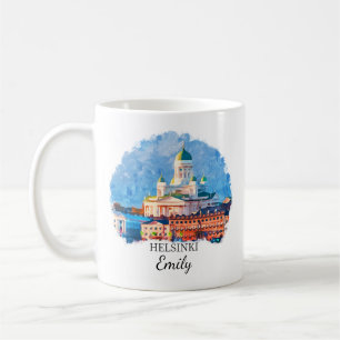 Personalisierte Helsinki-Tasse, Finnland Kaffeetasse