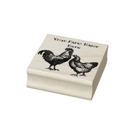 Personalisierte Hennenhähnchenfarm Gummistempel