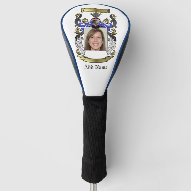 Personalisierte Heraldic Golf Head Cover Golf Headcover (Vorderseite)