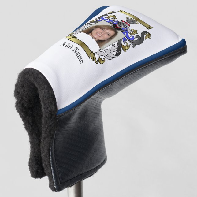 Personalisierte Heraldic Golf Putter Abdeckung Headcover (3/4 Vorderseite)