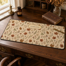 Personalisierte Herbst-Witchy-Botanik-Schreibtisch