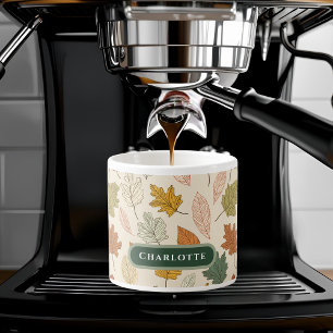 Personalisierte Herbstlaube - Gemütlicher Herbst I Espressotasse