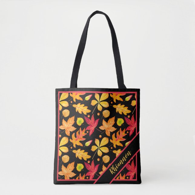 Personalisierte Herbstleaf-Folien Tasche (Vorderseite)