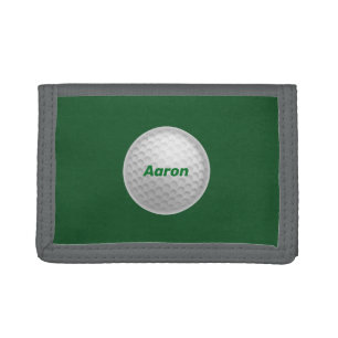 Personalisierte Herren-Golf-Geldtasche als Geschen Trifold Geldbörse