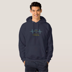 Personalisierte Herren-Jubiläums-Hoodie mit Herzsc Hoodie