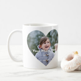 Personalisierte Herz-Shaped Foto Tasse