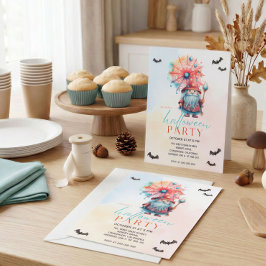 Personalisierte Hexenmeister-Halloween-Party-Einla Einladung