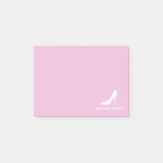 Personalisierte High-Heel-Mode Post-it®-Noten Post-it Klebezettel (Vorderseite)