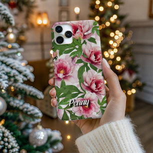 Personalisierte High-Poly-Pfingstrose-Handyhülle iPhone 16 Pro Hülle