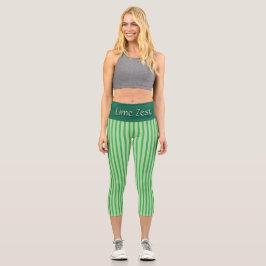 PERSONALISIERTE HIGH-WAISTIERTE CAPRI PANTS "LIMON