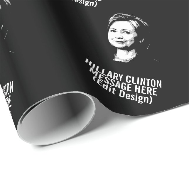 Personalisierte Hillary Clinton Geschenkpapier (Rolleneckpunkt)