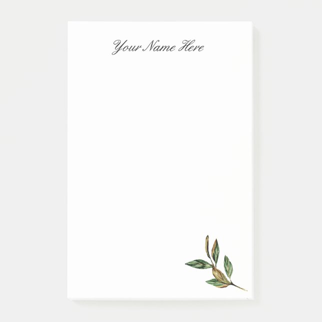 Personalisierte Hinweise nach der Anwendung Post-it Klebezettel (Vorderseite)