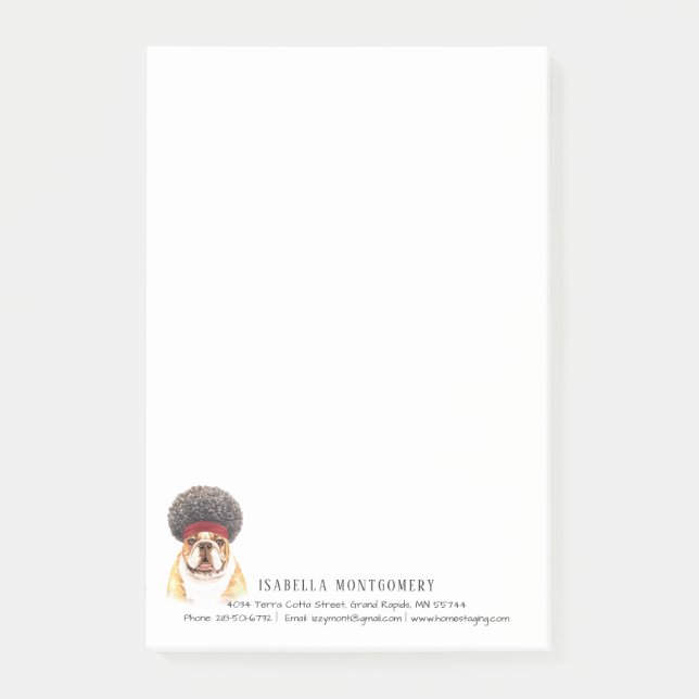 Personalisierte Hinweise zu Aquarellfarben Post-it Klebezettel (Vorderseite)