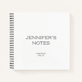 Personalisierte Hinweise zum NamensNotebook Notizbuch
