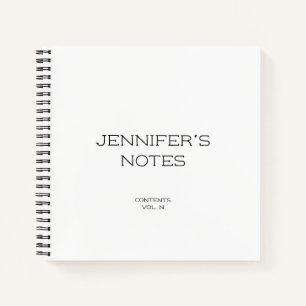 Personalisierte Hinweise zum NamensNotebook Notizbuch