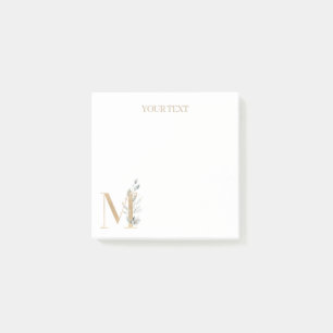 Personalisierte Hinweise zur Monogramm Post-it Klebezettel