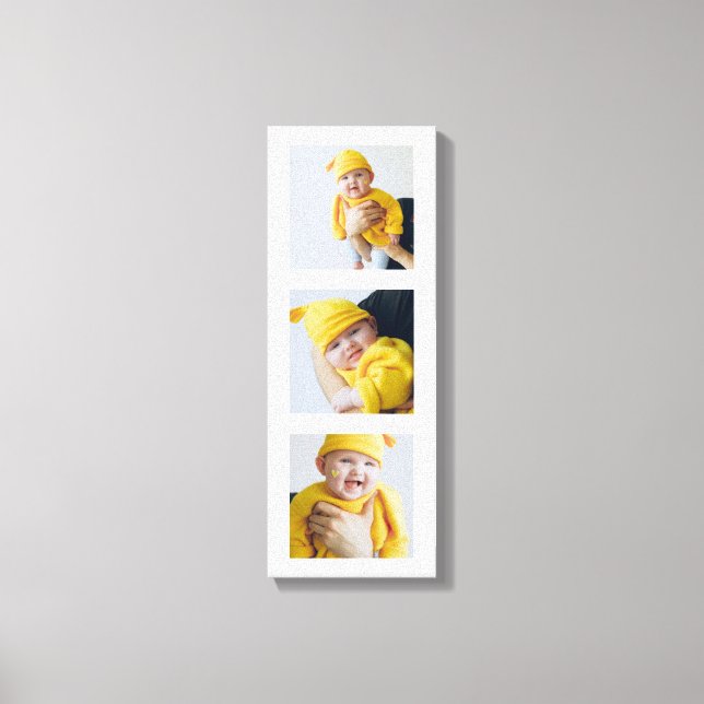 Personalisierte Hinzufügen von 3 Fotografien nach  Leinwanddruck (Vorderseite)