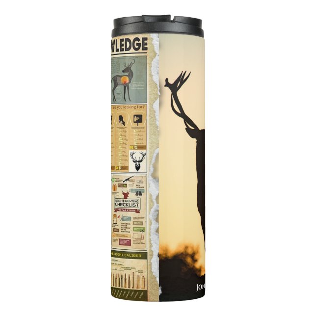 Personalisierte Hirnkenntnisse Thermosbecher (Rückseite)